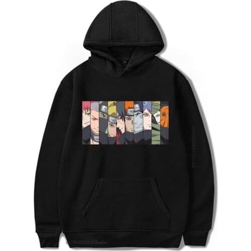 Men Hoodies Akatsuki Aesthetic Harajuku Unisex Hoodie Japanese Anime Funny Print Streetwear Fashion Casual Males Sweatshirt