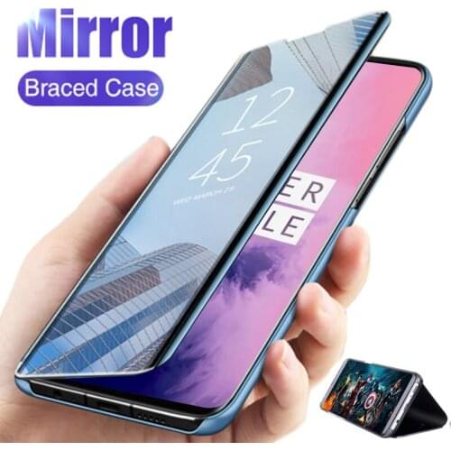 Smart Mirror Flip Case For Oneplus 7T 7 Pro Phone Case For OnePlus 5T 6T 6 Phone Case Cover Protective Capa