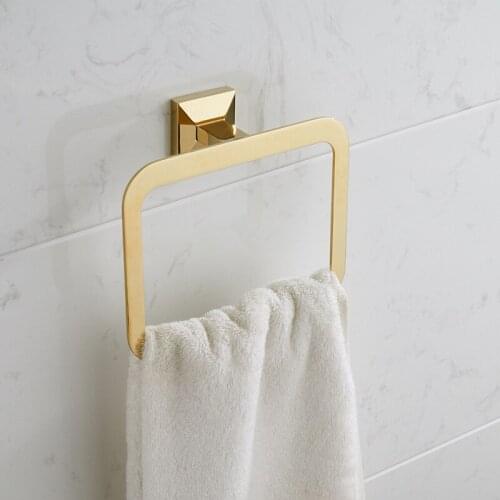 Vidric to Seoul all-copper towel ring white gold bathroom towel hanging towel racks bathroom metal pendant