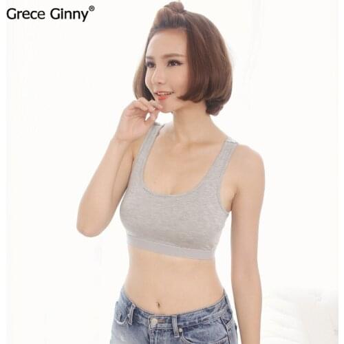 Womens Stretch Straps Soft Active Camisole Bra Tops Shirt