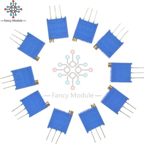 10PCS 3296W-103 Multiturn Trimmer Potentiometer High Precision 3296 Variable Resistor 10K Ohm Potentiometer