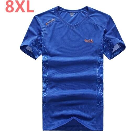 Plus size 10XL 8XL 5XL 6XL Summer Style New T Shirt Men outwear black military Quick Dry Slim Fit T-shirt Mens brand Clothing