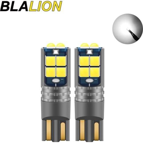 2pcs Car T10 LED Canbus No Error W5W 3030 10SMD Light Bulbs Auto LED Car Interior Light Dome Reading Lamp Clearance Light 12V