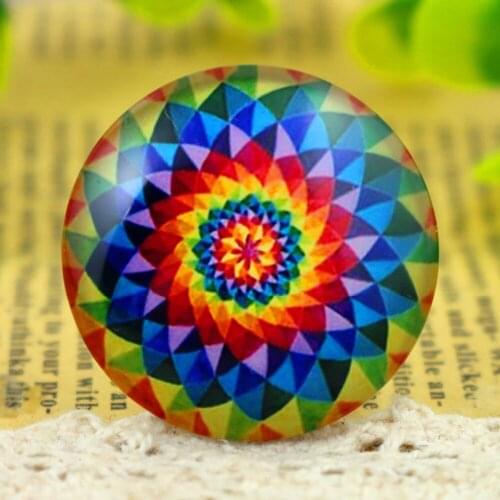 25mm 30mm 5pcs Handmade Glass Cabochons Mixed Color Colors Cabochons For Bracelet earrings necklace Bases Settings