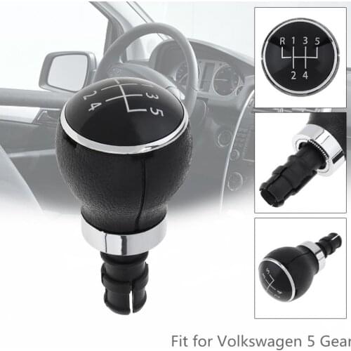 5 Speed ABS Car Manual Gear Shift Handball Knob Car Accessories Fit for Volkswagen VW Passat B6 2005-2011 / 5 Gear Models