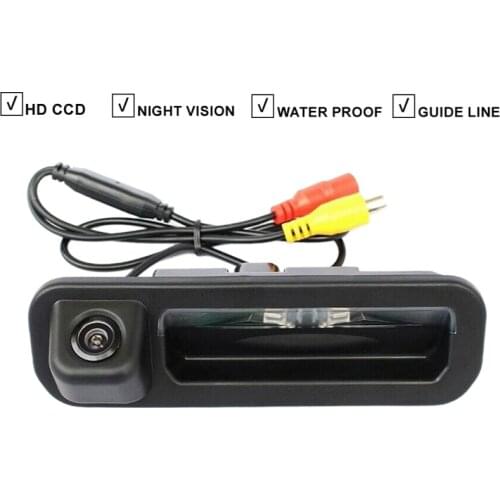 Vehicle Car Rear View Reverse Camera For Ford Focus 2012 2013 For Focus 3 Trunk Handle Auto Backup Parking Night Vision 1080P