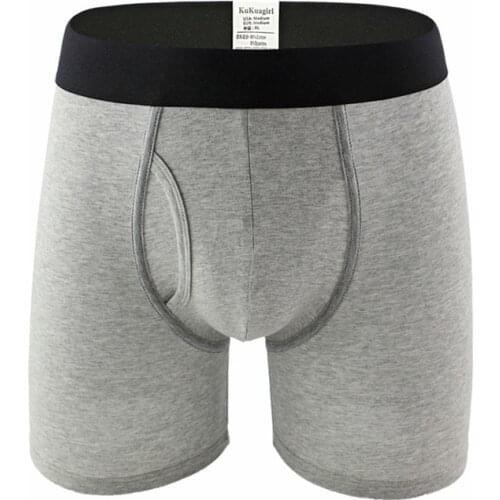 Men Long Boxer Plus Size Men Underwear Boxer Shorts Panties Man High Quality Natural Cotton Big Size Sexy Comfortable and Soft