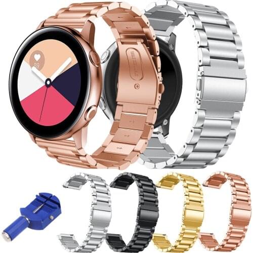 316L Stainless Steel Band Bracelet for Samsung Galaxy Watch Active Strap Metal Link Bracelet for Galaxy Watch 42mm Band w Tool