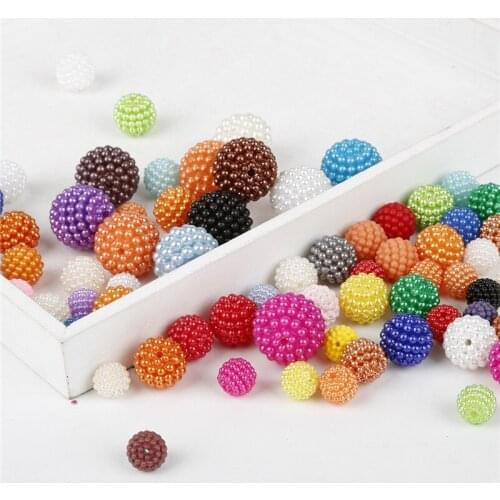 50pcs 10mm ABS Imitation Pearl Beads Round ABS Plastic Beads Arts Crafts DIY Apparel Sewing Fabric Garment Beads