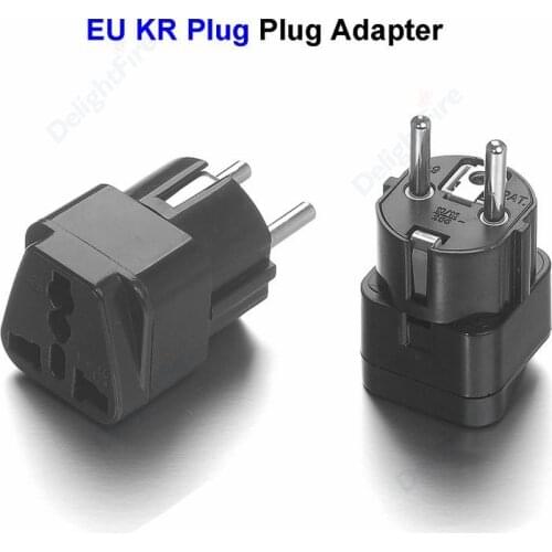 Euro Schuko AC Travel Socket Adapter Universal AU UK US To EU European KR Israel Swiss Brasil Plug Adapter Converter Outlet