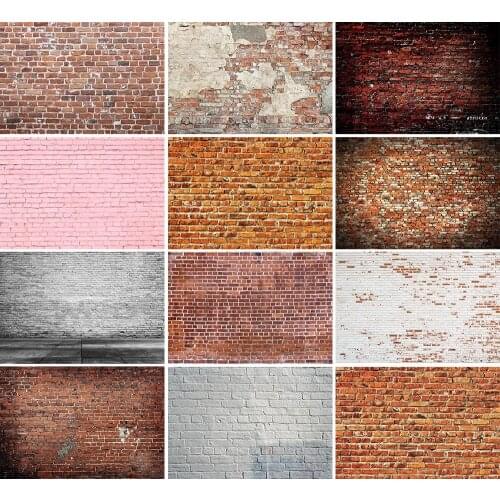 Brick Wall Backdrops Old Grunge Cement Party Floor Baby Child Portrait Photography Background Photo Studio Decor Photozone Props