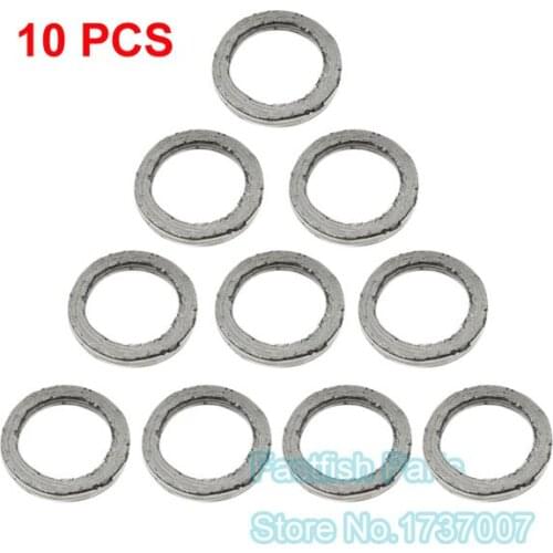 10pcs/pack GY6 Gasket Exhaust Muffler 22mm 7/8" For 49cc 50cc 125cc 150cc Chinese Moped ATV Quad Muffler Scooter Go Kart Buggy
