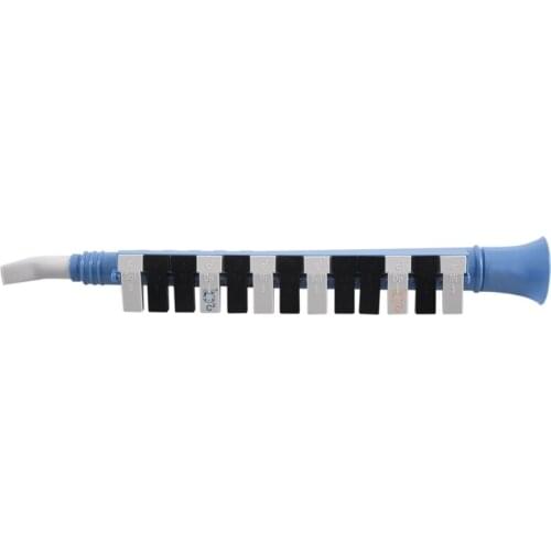 Blue 13 Keys Note Melodica Mouth Organ Portable Wind Piano