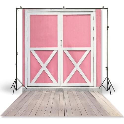 HUAYI Photography Backdrop Newborns Baby Birthday Studio Photo Background Barn Wood Doors Farm Photoshoot Backdrops XT-5784