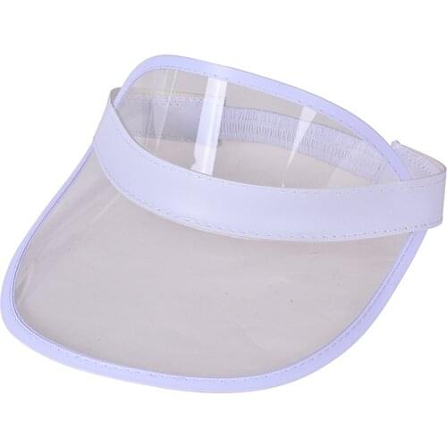 Parent Child Summer Men Women Sport Sunshade Travel Sunscreen Driving Baseball Cap Transparent PVC Plastic Empty Top Sun Hat R90