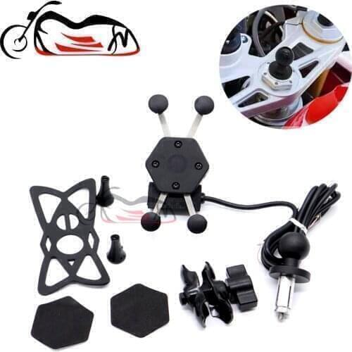 GPS Phone Bracket For SUZUKI GSX-R 600/750/1000 2009-2020 GSXR Motorcycle Accessories Mobile Navigation Holder Frame USB Charger