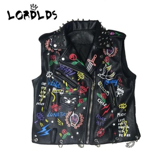Женские кожаные жилеты LORDLDS China At AliExpress