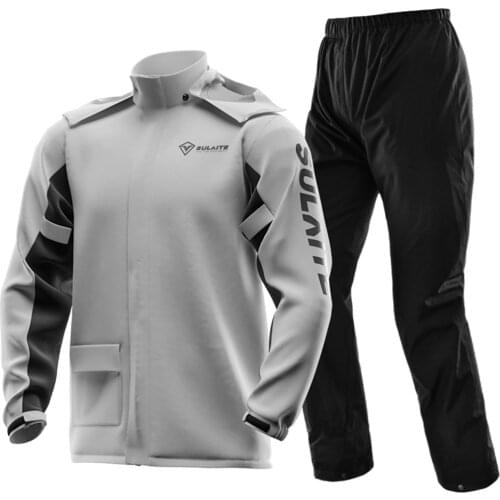 SULAITE Motorcycle Raincoat Suit Men Lady Outdoor Rainwear Women Jumpsuit Ultrathin Rain Coat Waterproof Cycling Hiking Protect