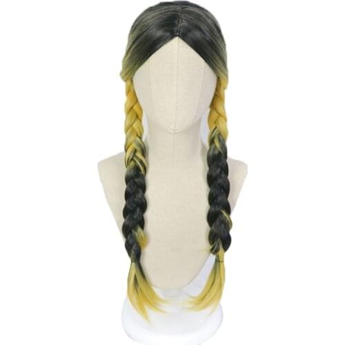 Anime Tokyo Revengers Haitani Ran Haitani Rindo Cosplay Wig Tenjiku Rokuhara Tandai Double Long Twist Braid Hair Wig