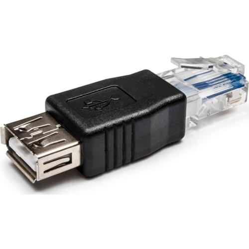 Type A USB2.0 Female to Ethernet RJ45 Male Plug Adapter Connector USB Transfer Network Plug Adapter Network Cable Port to USB