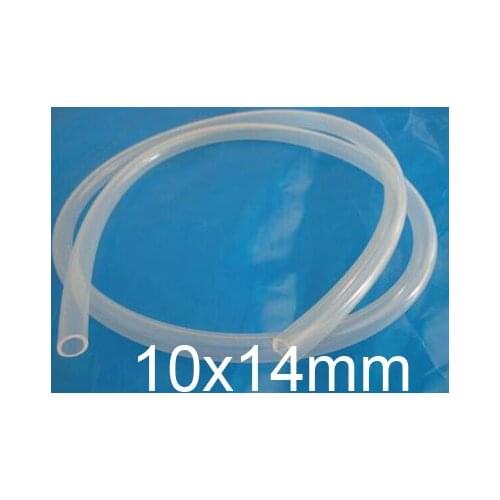 10mm ID 14mm OD 10x14 Transparent Food Grade Medical Use FDA Silicone Rubber Flexible Tube / Hose silicon tubing