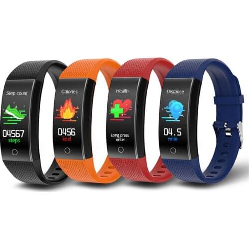 QW18T Multifunctional Smart Watch IP67 Waterproof Heart Rate Monitoring 0.96 Inch Fitness Tracker Sport Bracelet for Running