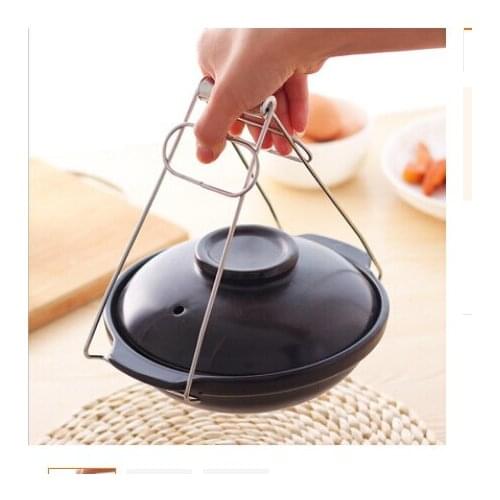 Stainless Steel Tongs Hot Dish Plate Holder Clamp Steamer Bowl Retriever Gripper Anti-Scalding Kitchen Utensil Instant Pot