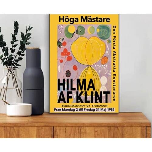 Hilma Af Klint Vintage Posters Aesthetic Wall Abstract Canvas Painting Art Decorative Posters And Prints Living Room Decoration