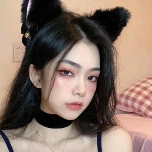 Japanese Hair Accessories Women Girls Cat Ears Headband Accessories Sexy Head Band Multicolor Styling Tools Headwear Neko