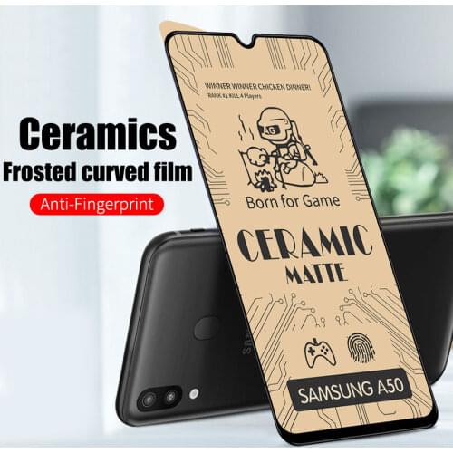 Soft Ceramic Matte Tempered Glass For Samsung Galaxy Note 10 S10 Lite A10 A20 A21S A30 A50 A70 A31 A51 A71 Screen Protector Film