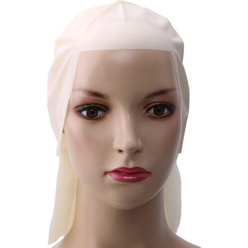 30Cm Width Funny Latex Skin Fake Bald Head Unisex Fancy Movie Party Dress Skinhead Wig Caps For Women