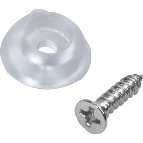 50pcs Furniture Table Chair Leg Protectors Feet Padded Rubber 17mm x 6mm