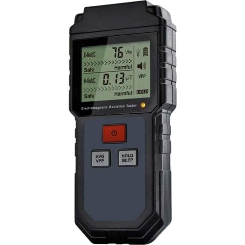 EMF Electromagnetic Radiation Tester Hand-Held Digital LCD EMF Detector Great Tester for Office Outdoor Ghost Hunting