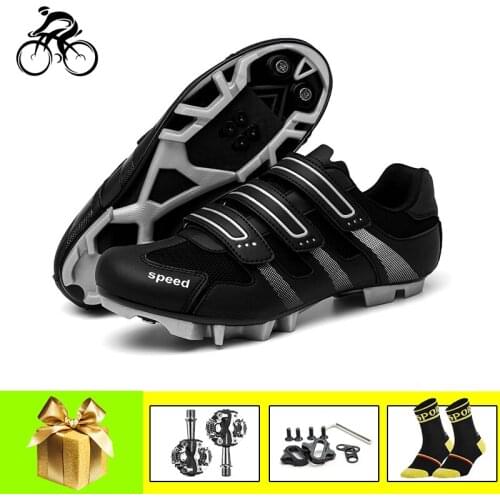Mountain Bike Sneakers Add Pedals Breathable Self-locking Zapatillas Mtb Ciclismo Outdoor Racing Bicycle Flat Shoes Mtb Footwear
