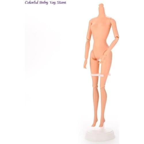 1pc Doll Naked Body Model For DIY Rotatable Twelve Joints PVC Bodies Without Head For Dolls 26cm