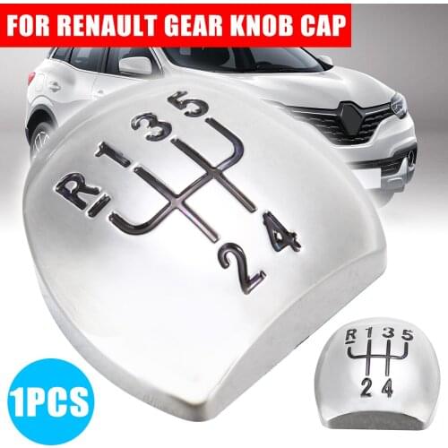 Treyues 1 pc Universal Replacement Parts Black 5 Speed Gear Shift Knob Cap Cover Insert For Megane Clio Kangoo