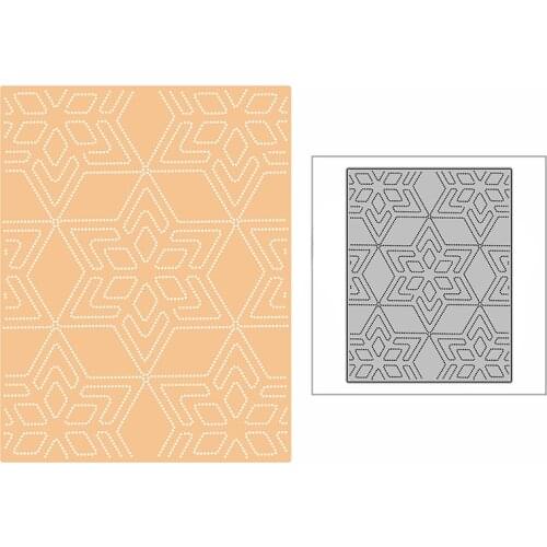 New Six-pointed Stars Background Plate 2021 Metal Cutting Dies for DIY Scrapbooking and Card Making Embossing Craft No Stamps