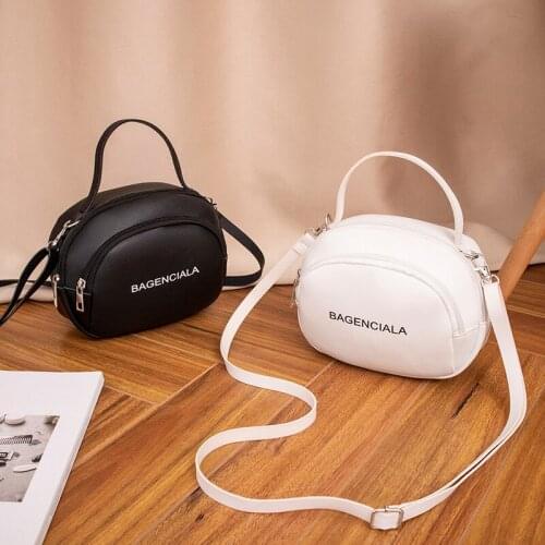 Casual Women Bag Small Handbag Single Shoulder Messenger Lady Female Bag for Girls Teenage Black White Free Shipping