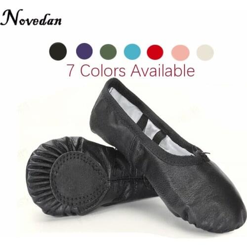 Professional Ballet Slippers Split Sole Genuine Leather Soft Ballet Dance Shoes For Girls Child And Women Dance Sneakers