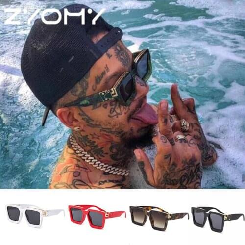 Q Casual Brand Design Goggles Punk Square Personality Sunglasses Ultraviolet-proof Glasses Unisex Integrated Eyewear UV400 очки