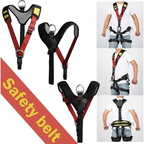 Rock Climbing Safety Belt Aerial Work Half Body Harnesses Upper Body Insurances Belt With Buckle Connected For Outdoor Sports