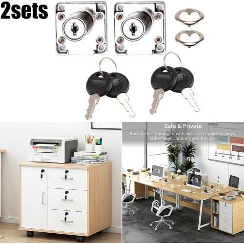 Tubular Key Cam Lock For Tool Box School Case Gym Cabinet Drawer Office Table Train Metro Furniture Cabinet DIY 2Locks 4Keys