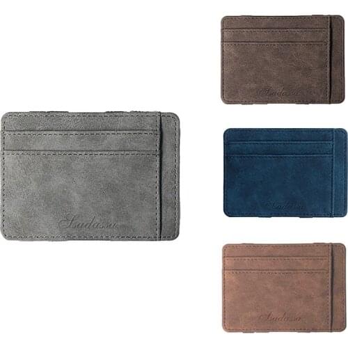 All-Match Creative Frosted Leather ic Wallet Card Bag Zipper Coin Purse Mens Wallet with SSADASSA