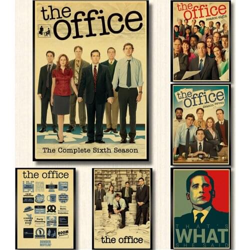 Vintage Poster American Drama The Office Retro Poster kraft paper Printed Wall Posters For Home Bar Room Decor