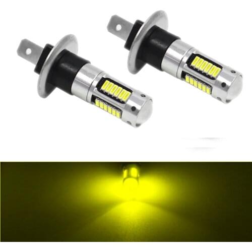 YaaGoo 30 SMD H1 LED Fog Light Replacement Bulb Yellow
