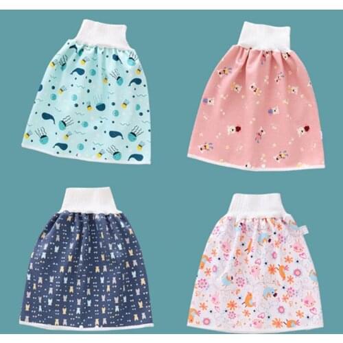 2 In 1 Children & Adult Diaper Skirt Summer Baby Pants Absorbent Shorts Prevent Skirt Moment Leakage Mat Cover Great Gift