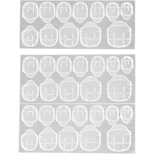 12/24pcs Double-side Adhesive Glue Sticky Tape Clear for Fake Nails Art DIY