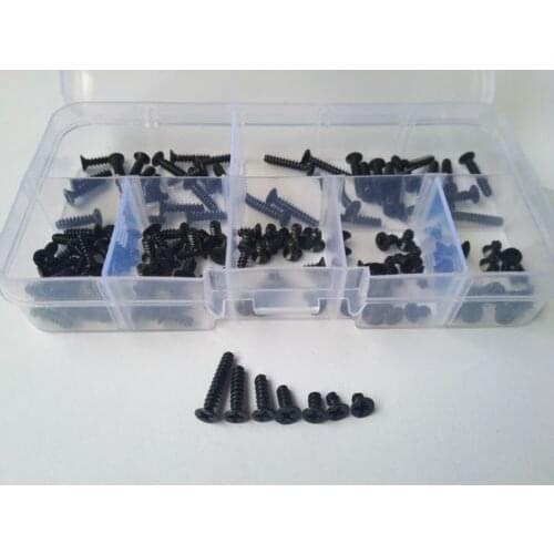 140pcs M3 Phillips Countersunk Head Self-tapping Screw Flat Tail Bolt Assortment Free Shipping