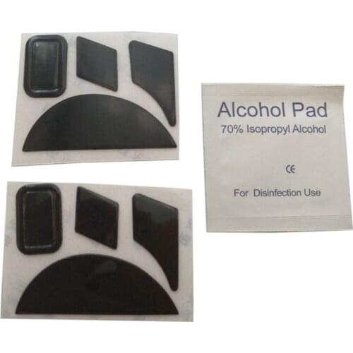 2Pcs 0.6mm Thickness Replace Mouse Feet Mouse Skates For Razer Naga 2014/ Naga Hex V2 Mouse