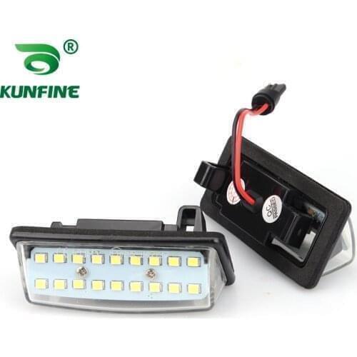 2pcs Car LED Number License Plate Light LED License Lamp for Nissan Tenna Maxima Cefiro Murano Altima Pathfinder Quest Sentra